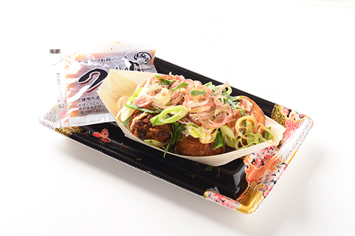 九条ねぎとみょうがの京風イカ焼き