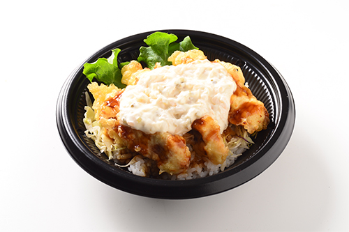 自社製タルタルとり天丼