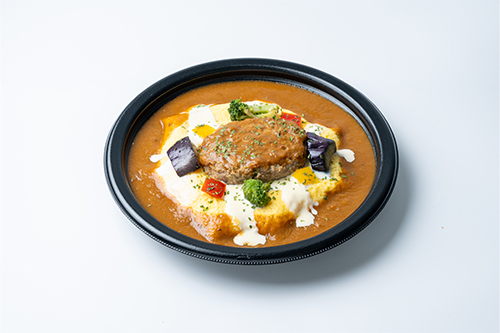 にぎわい東北カレーのオムカレー