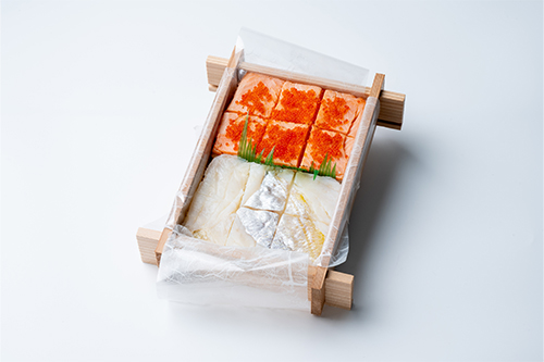 小鯛ふくいサーモン寿し