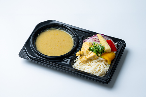 グリーンカレーで食べる素麺
