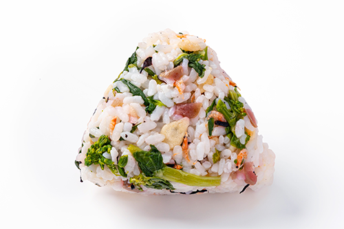 菜の花・梅・小エビの春爛漫むすび