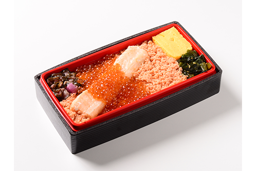 こぼれイクラととろサーモンハラス焼き弁当